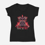 Feeling Cute As Hell-Womens-V-Neck-Tee-TechraNova