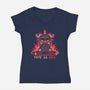 Feeling Cute As Hell-Womens-V-Neck-Tee-TechraNova