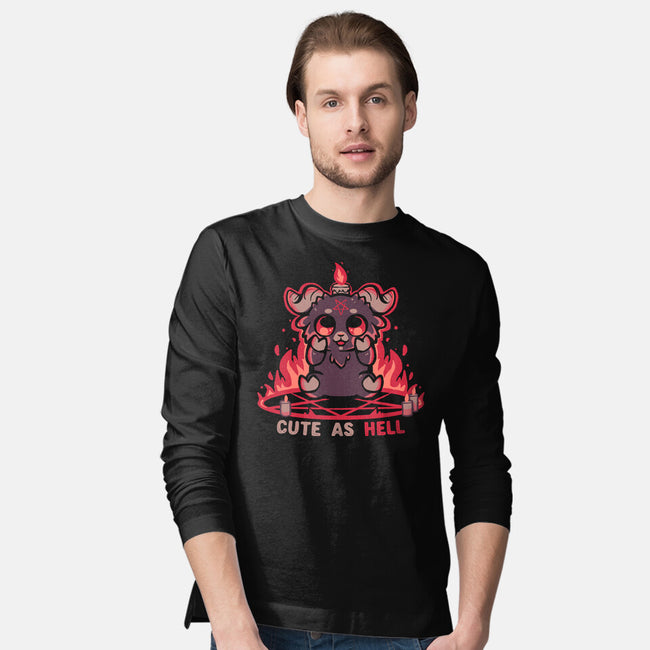 Feeling Cute As Hell-Mens-Long Sleeved-Tee-TechraNova