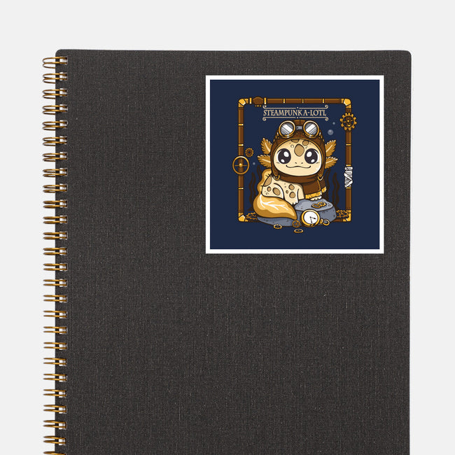 Steampunk A-lotl-None-Glossy-Sticker-Vallina84