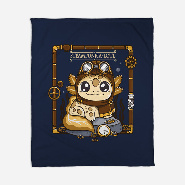 Steampunk A-lotl-None-Fleece-Blanket-Vallina84