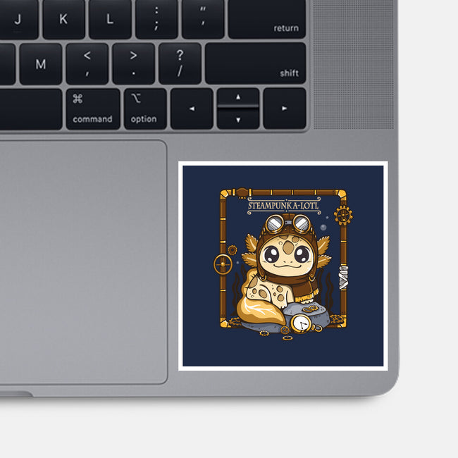 Steampunk A-lotl-None-Glossy-Sticker-Vallina84