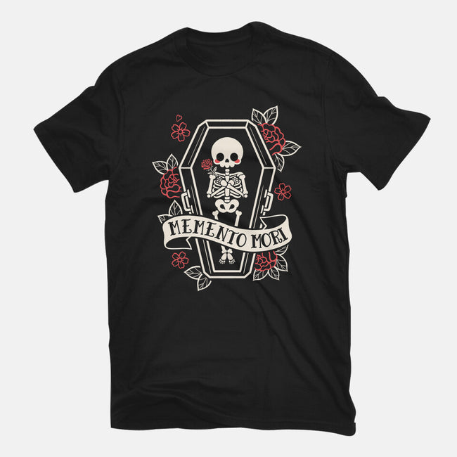Memento Mori Cute Skeleton-Mens-Basic-Tee-NemiMakeit