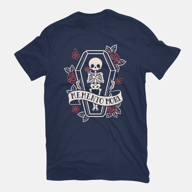 Memento Mori Cute Skeleton-Mens-Basic-Tee-NemiMakeit