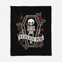 Memento Mori Cute Skeleton-None-Fleece-Blanket-NemiMakeit