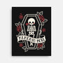 Memento Mori Cute Skeleton-None-Stretched-Canvas-NemiMakeit