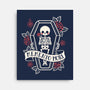 Memento Mori Cute Skeleton-None-Stretched-Canvas-NemiMakeit
