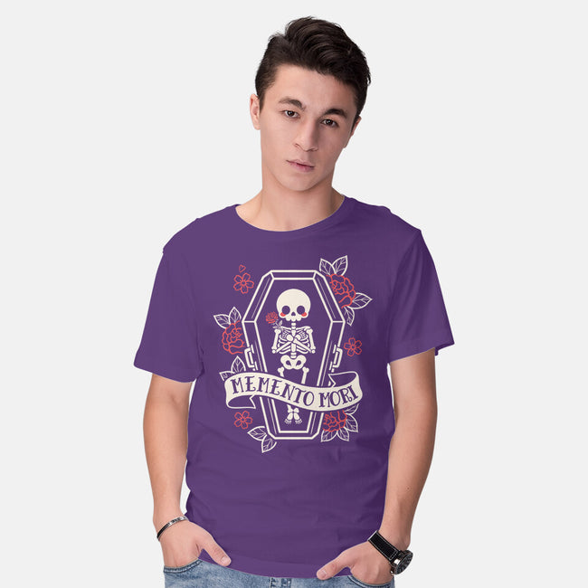 Memento Mori Cute Skeleton-Mens-Basic-Tee-NemiMakeit