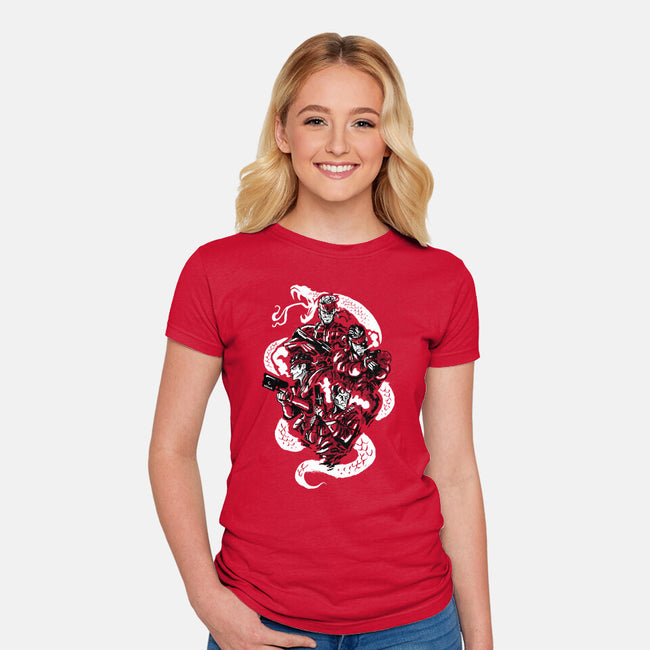 Snake Legacy-Womens-Fitted-Tee-demonigote