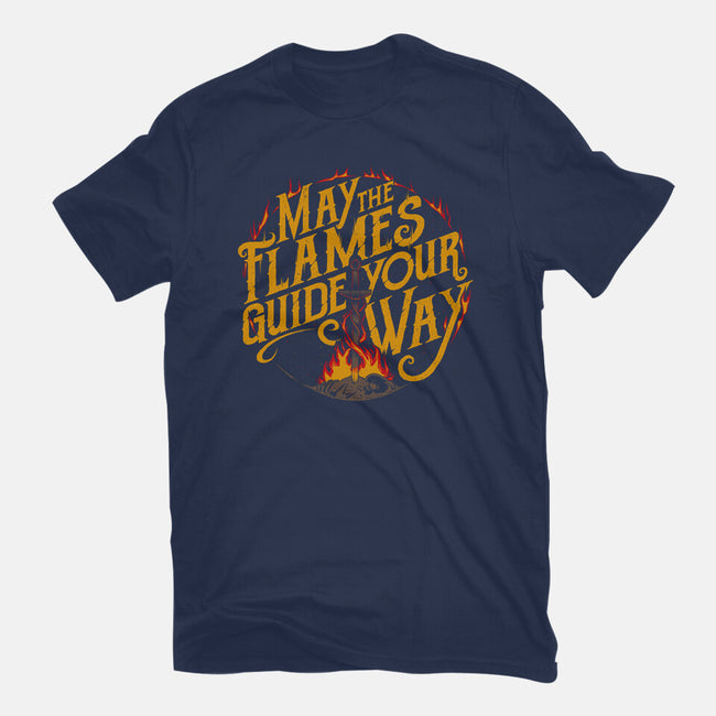 May The Flames-Womens-Fitted-Tee-yumie