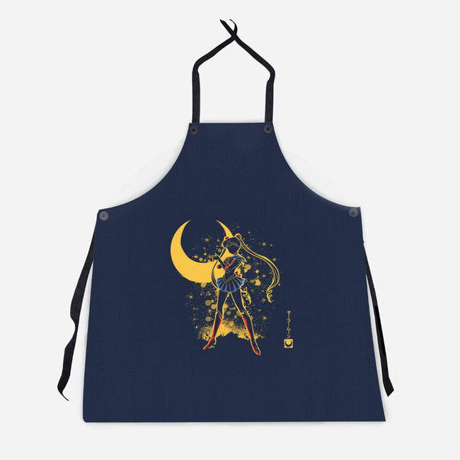 Moon Girl-Unisex-Kitchen-Apron-yumie