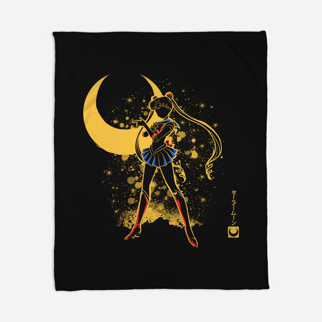 Moon Girl-None-Fleece-Blanket-yumie
