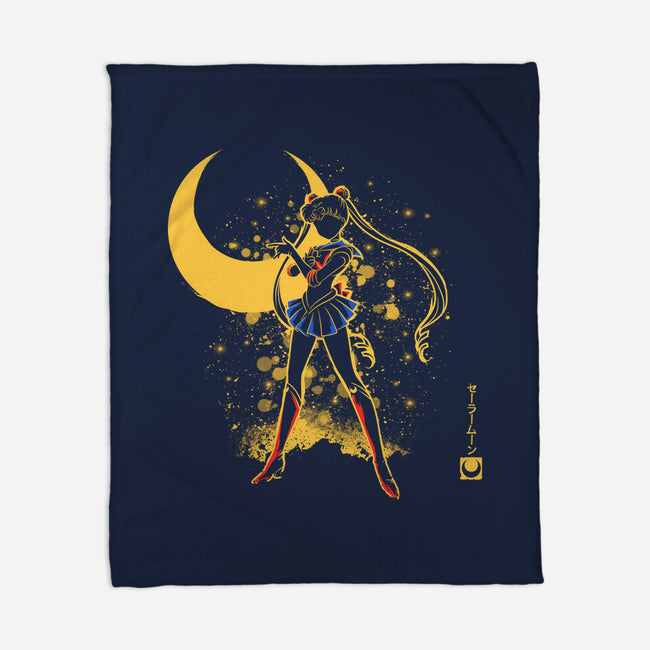 Moon Girl-None-Fleece-Blanket-yumie