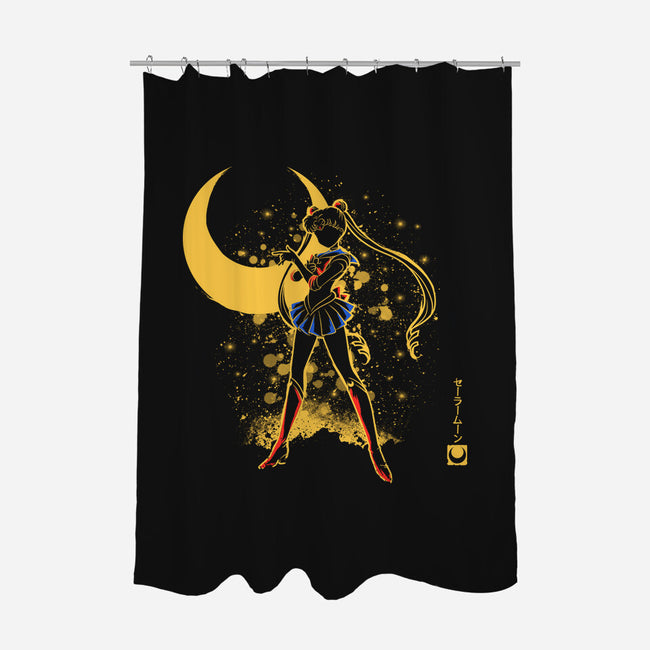 Moon Girl-None-Polyester-Shower Curtain-yumie