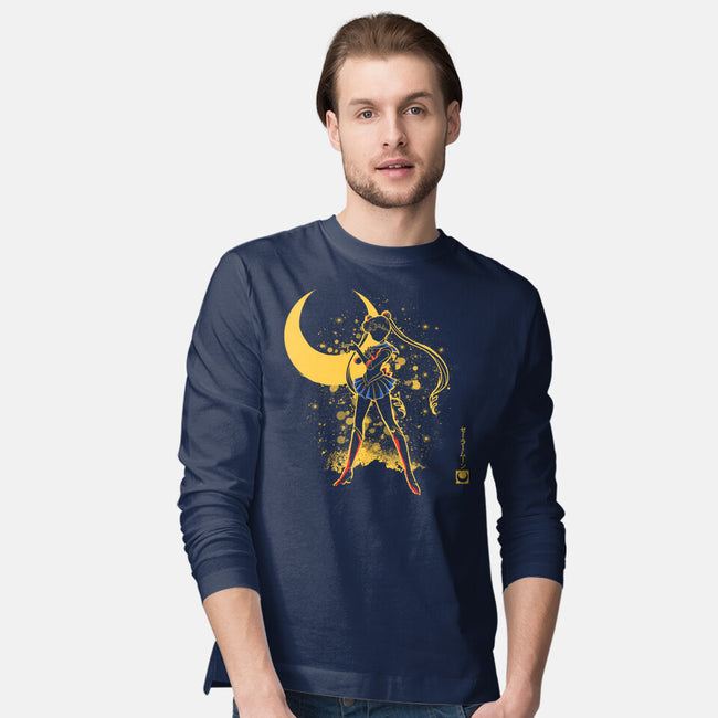 Moon Girl-Mens-Long Sleeved-Tee-yumie