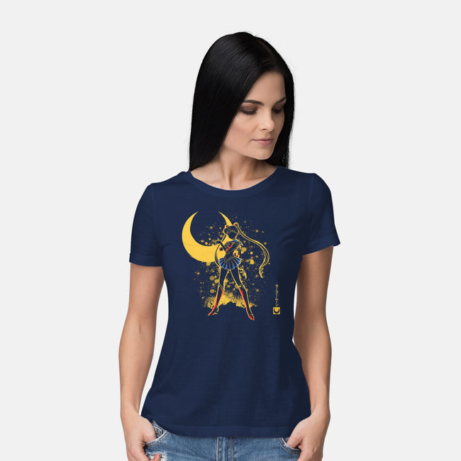 Moon Girl-Womens-Basic-Tee-yumie