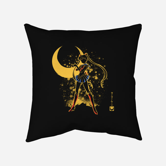 Moon Girl-None-Removable Cover w Insert-Throw Pillow-yumie
