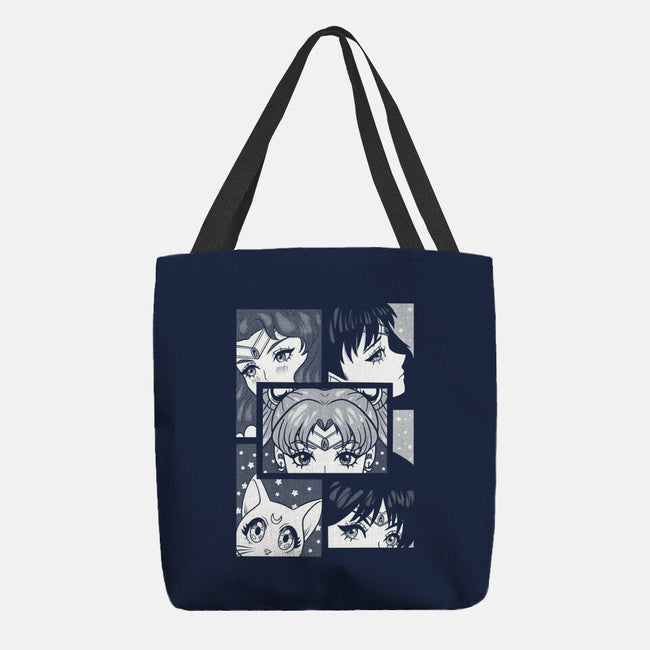 Moon And Planets-None-Basic Tote-Bag-yumie