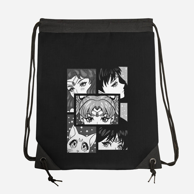 Moon And Planets-None-Drawstring-Bag-yumie