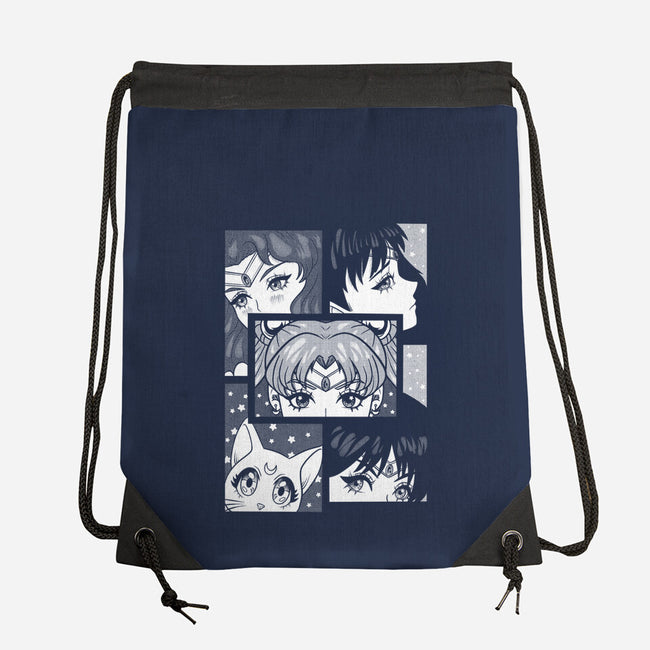 Moon And Planets-None-Drawstring-Bag-yumie