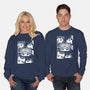 Moon And Planets-Unisex-Crew Neck-Sweatshirt-yumie
