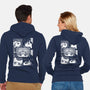 Moon And Planets-Unisex-Zip-Up-Sweatshirt-yumie