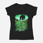 The Shado Of Zelda-Womens-V-Neck-Tee-yumie