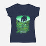 The Shado Of Zelda-Womens-V-Neck-Tee-yumie