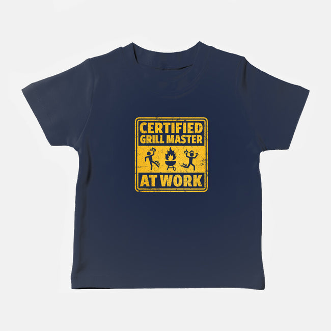 Certified Grill Master-Baby-Basic-Tee-kg07