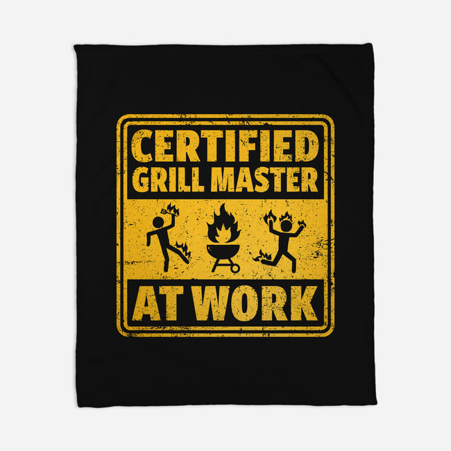 Certified Grill Master-None-Fleece-Blanket-kg07