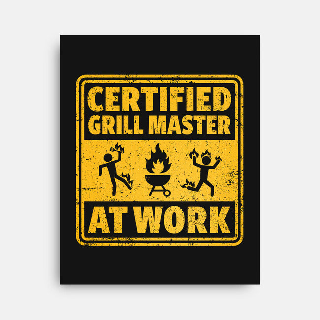 Certified Grill Master-None-Stretched-Canvas-kg07