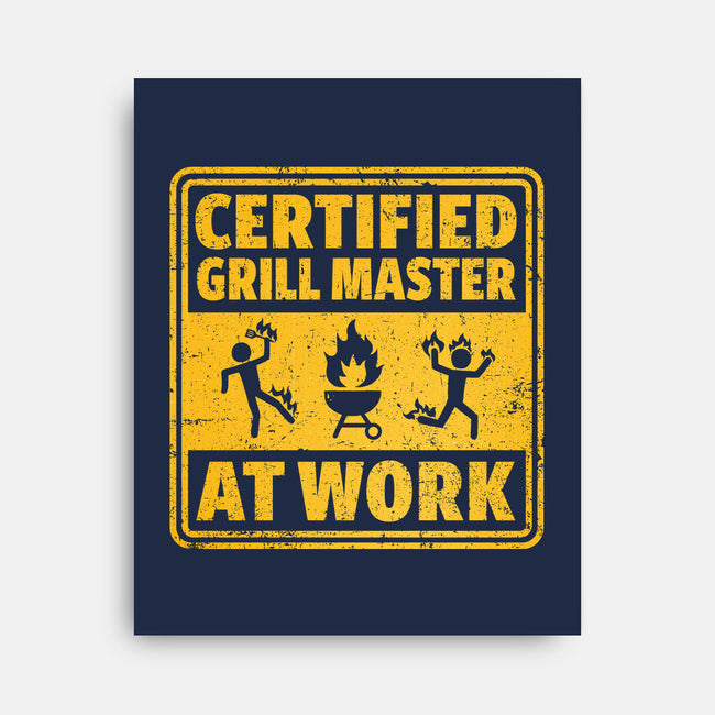 Certified Grill Master-None-Stretched-Canvas-kg07
