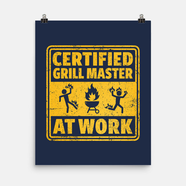 Certified Grill Master-None-Matte-Poster-kg07