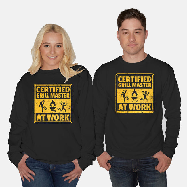 Certified Grill Master-Unisex-Crew Neck-Sweatshirt-kg07