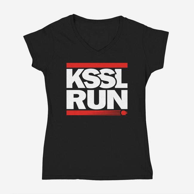 Fly This Way-Womens-V-Neck-Tee-CappO