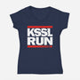 Fly This Way-Womens-V-Neck-Tee-CappO