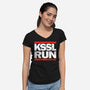 Fly This Way-Womens-V-Neck-Tee-CappO