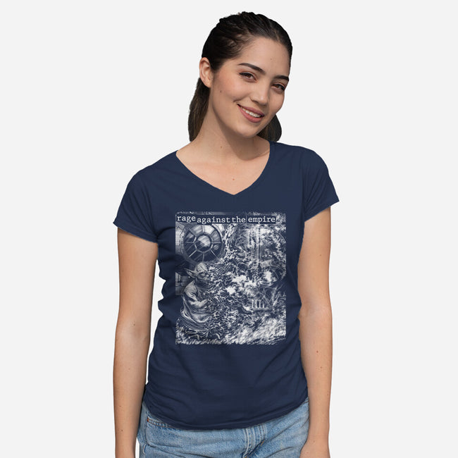 Rage Against The Empire-Womens-V-Neck-Tee-CappO