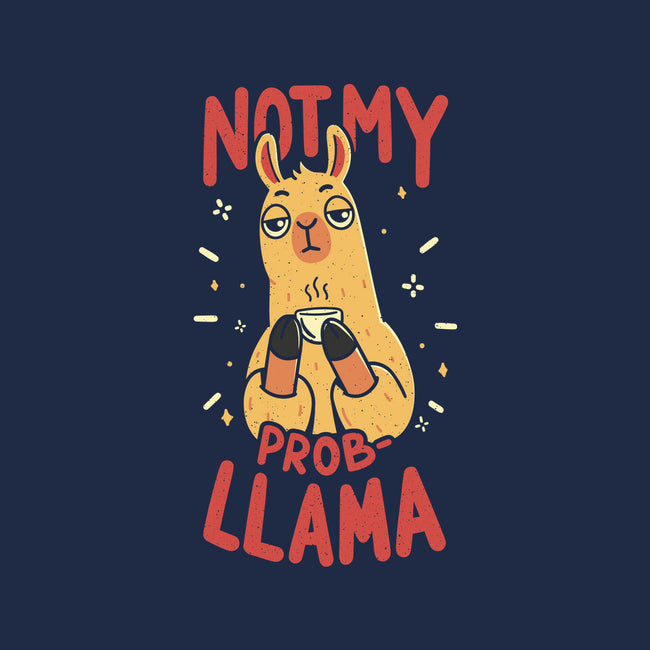 Not My Prob-Llama-Womens-V-Neck-Tee-rarpoint