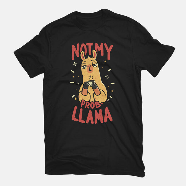 Not My Prob-Llama-Womens-Basic-Tee-rarpoint