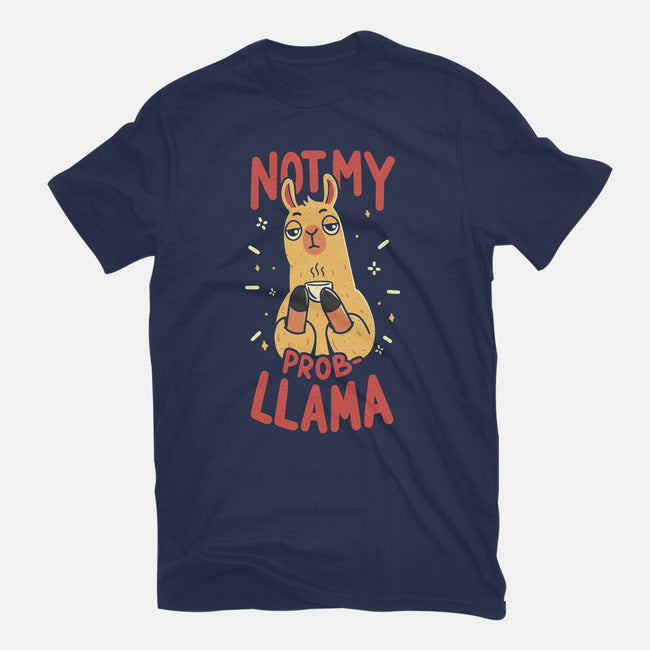 Not My Prob-Llama-Womens-Basic-Tee-rarpoint