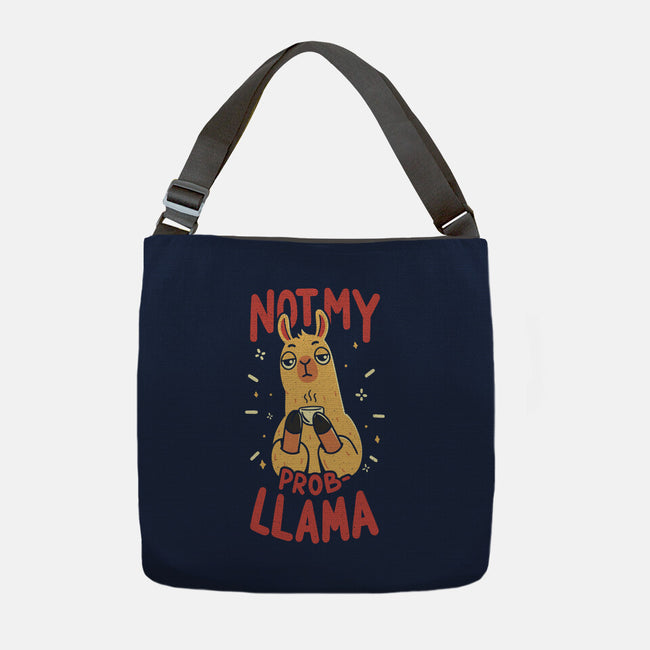 Not My Prob-Llama-None-Adjustable Tote-Bag-rarpoint