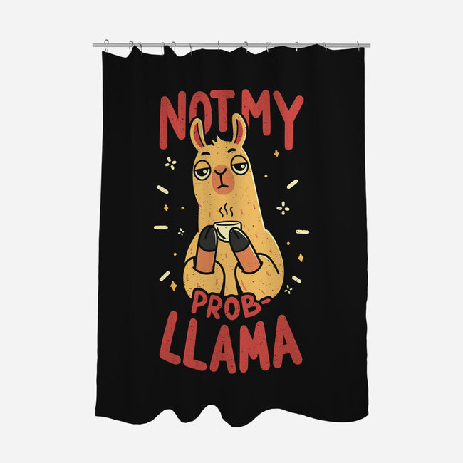 Not My Prob-Llama-None-Polyester-Shower Curtain-rarpoint