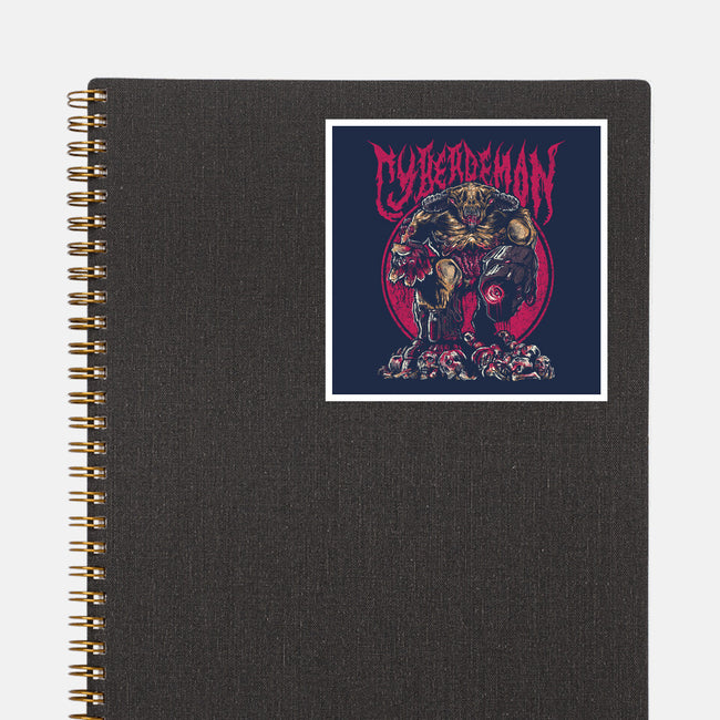 The Cyberdemon-None-Glossy-Sticker-demonigote