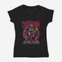The Cyberdemon-Womens-V-Neck-Tee-demonigote