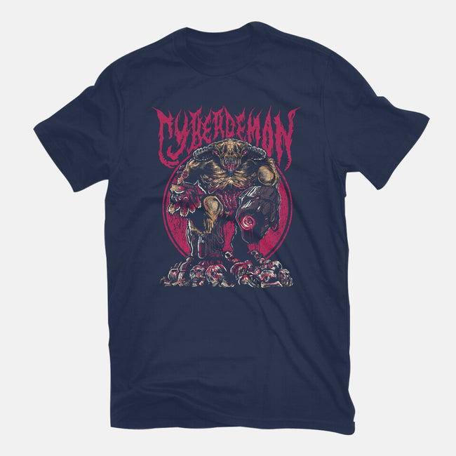 The Cyberdemon-Womens-Fitted-Tee-demonigote