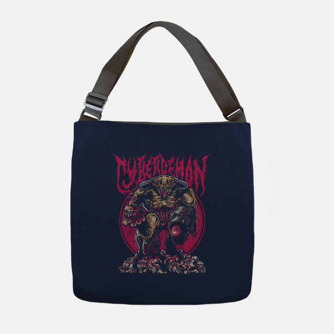 The Cyberdemon-None-Adjustable Tote-Bag-demonigote