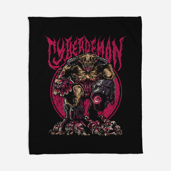The Cyberdemon-None-Fleece-Blanket-demonigote