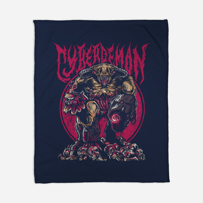 The Cyberdemon-None-Fleece-Blanket-demonigote