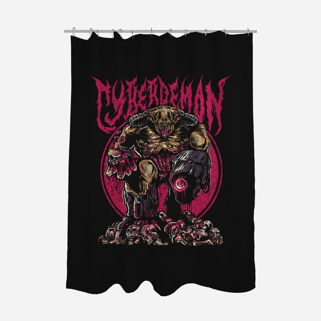 The Cyberdemon-None-Polyester-Shower Curtain-demonigote